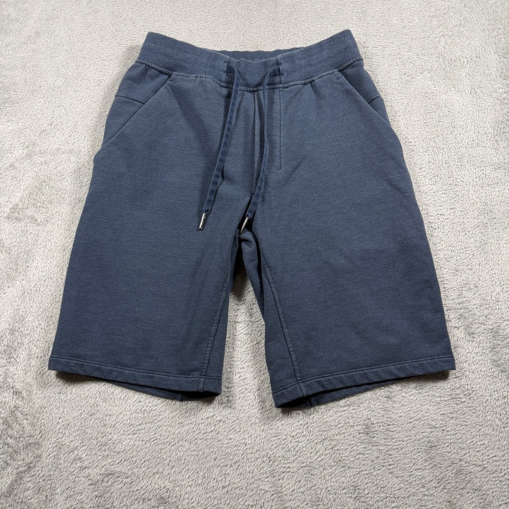 Lululemon City Sweat Shorts Mens XS Heathered True Navy Blue Drawstring Pockets